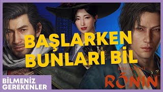 Rise of the Ronin'e Başlamadan Bunları Mutlaka Bilin! #riseoftheronin