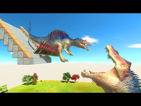 Slide on Rotating Spikes - Animal Revolt Battle Simulator