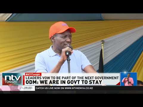 ODM Party leaders maintain they will not be intimidated in their resolve to work with President Ruto