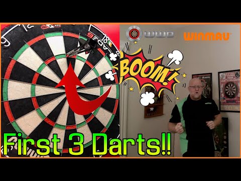 180 FIRST THROW - 2014 Winmau Simon Whitlock Darts - Review Coming Soon