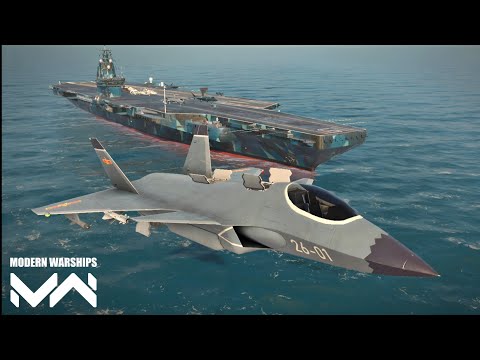 Modern Warships: J-26 Strike Fighter in action. Alpha Test