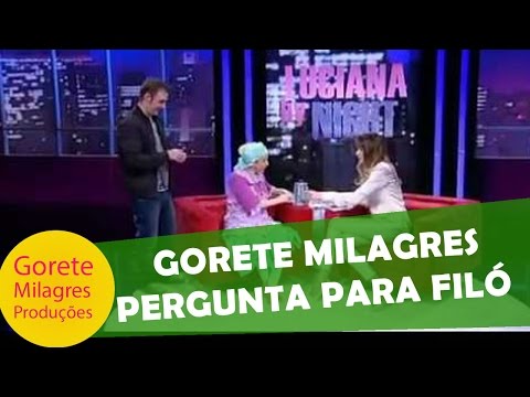 Gorete Milagres faz perguntas a Filomena no Luciana By Night