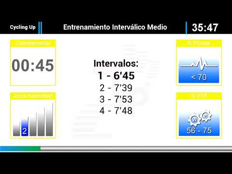 Entrenamiento Nº8 Cycling Up - Interválico Medio Ciclo Indoor by David Aguado