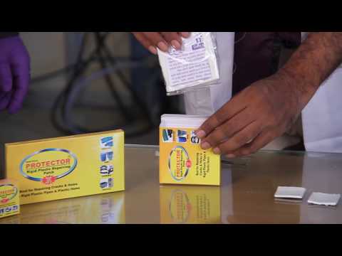 How to apply Protector Rigid Plastic Repairing Patch - 75 mm X 150 mm X 3 mm – instructional video