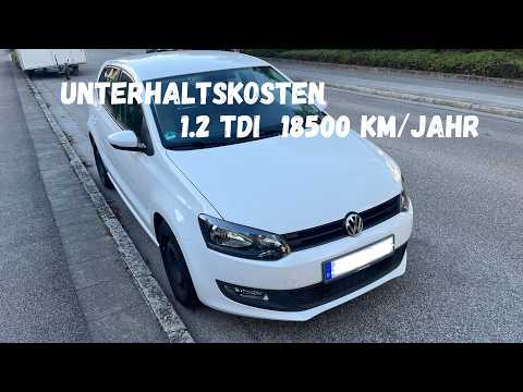 VW Polo 6R 1.2 TDI Unterhaltskosten bei 18500 km/Jahr in 2024