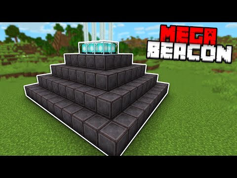 I Made A Full MEGA Netherite Beacon In Minecraft Hardcore!