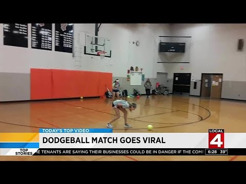 Dodgeball match goes viral