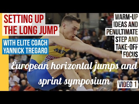 SETTING UP THE LONG JUMP TAKE-OFF WITH ELITE COACH YANNICK TREGARO - warm-up, pen step & take-off