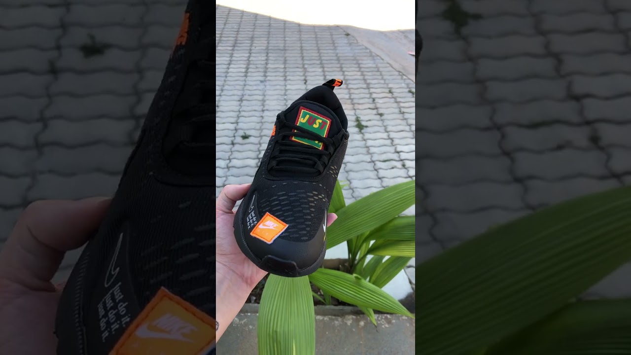 Watch Now Air Max 270 Just Do It Preto Laranja Air Max 270 Just Do It Preto Laranja