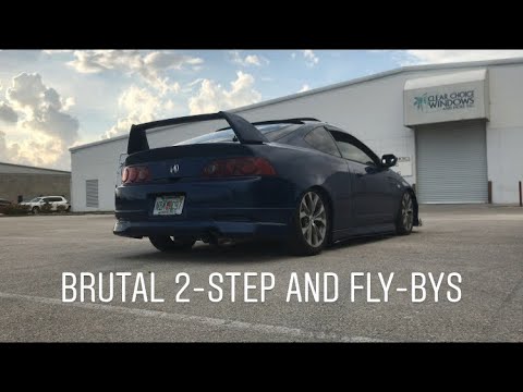 K24 Swapped RSX Exhaust Clips | K-Tuned Header and Muffler | Vibrant Resonator Before And After