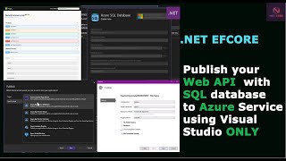 .NET EFCore | Publish your Web API  and SQL database to Azure Service using Visual Studio ONLY
