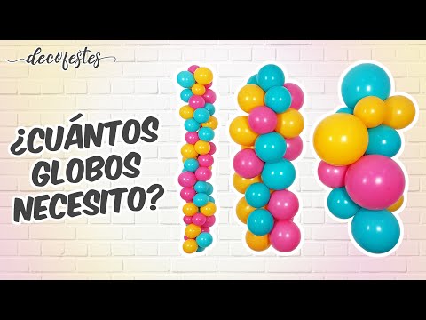 How many balloons do I need to make a balloon garland? Calculating balloons for an organic arch