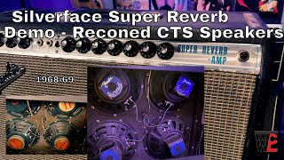 Video thumbnail for 1968 Fender Super Reverb Silverface - G&L Legacy - Demo of reconed original CTS speakers by Weekend Warrior Creative Lab