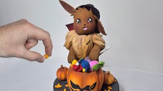 Making a Figure of an Eevee on Halloween | Pokémon [Clay]