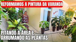 REFORMANDO A VARANDA E ARRUMANDO AS PLANTAS: PLANTA DE SOMBRA | COMIGO-NINGUÉM-PODE, SAMAMBAIA e ETC