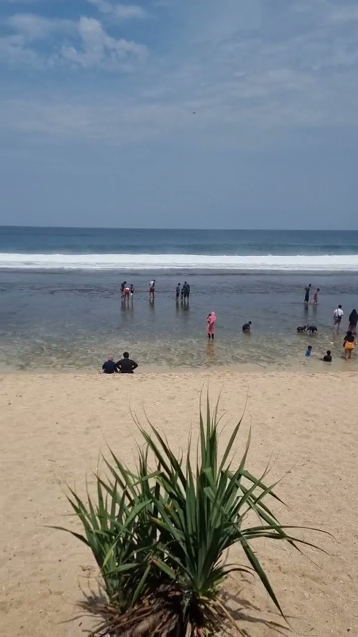Siapa yang bisa nolak pesona Pantai Sepanjang di Gunung Kidul? Suasana tenang dan pemandangan yang luar biasa bikin beta...