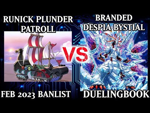 Runick Plunder Patroll vs Branded Despia Bystial | High Rated | Dueling Book