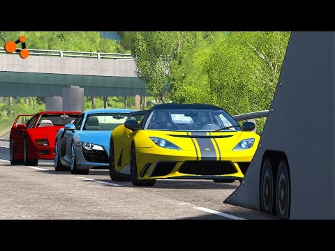 High Speed Jumps Crashes #2 - BeamNG drive