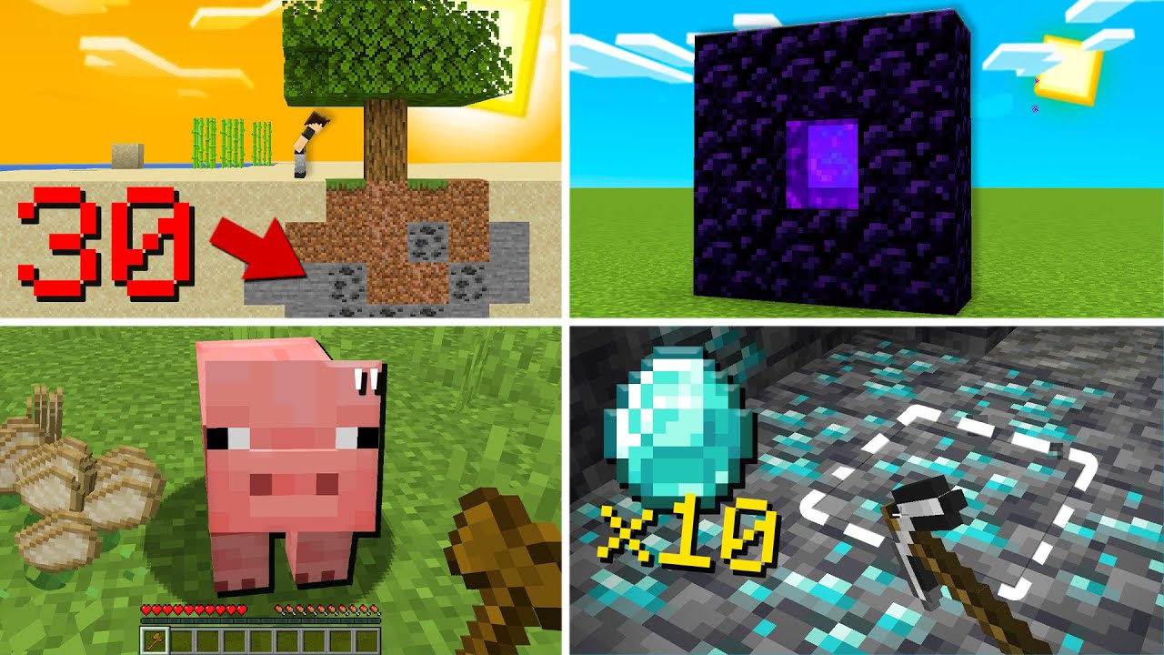 ✔ 30 DICAS de SOBREVIVÊNCIA no MINECRAFT SURVIVAL! - Aprenda a Jogar!