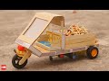 How To Make Tuk Tuk Auto Rickshaw At Home Diy Matchbox Loading Rickshaw
