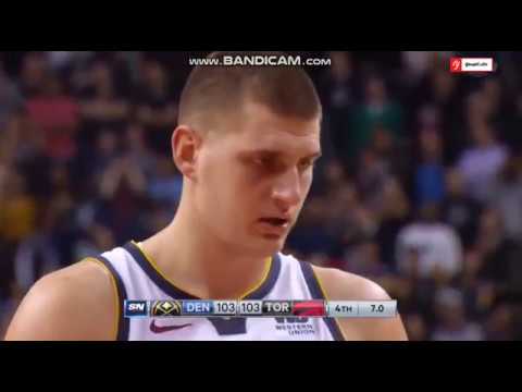 Nikola Jokic 3-3 FT for the WIN! - Toronto Raptos vs. Denver Nuggets - NBA - 03/12/2018