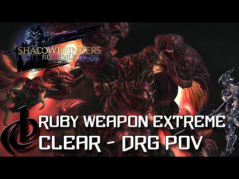 Ruby Weapon Extreme clear - DRG POV - Final Fantasy XIV: Shadowbringers