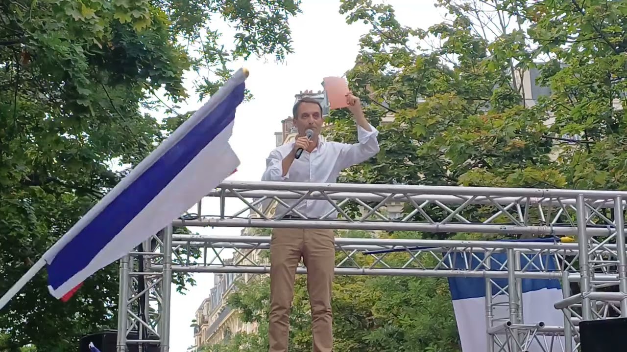 manifestation des Patriotes 31 août 2024 discours de Florian Philippot