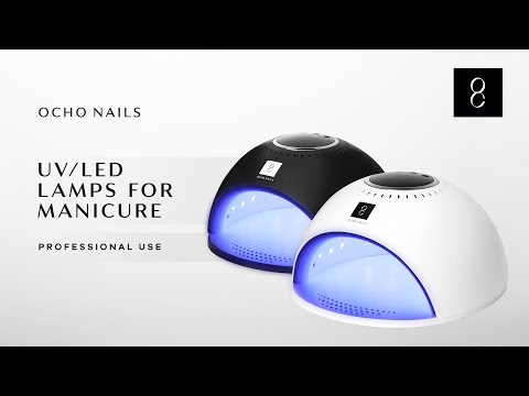 Activeshop Profesionali UV/LED nagų lempa manikiūrui Ocho Nails 8 84W, juodos spalvos video