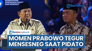 Di Hadapan Guru, Prabowo Sempat Tegur Mensesneg hingga Berseloroh ke Menkeu soal Anggaran Sekolah