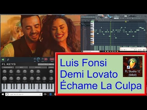 Luis Fonsi, Demi Lovato - Echame La Culpa - piano Tutorial