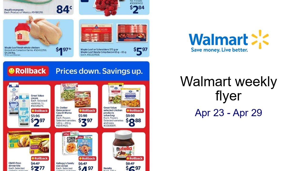 Walmart weekly flyer Apr 23 - Apr 29