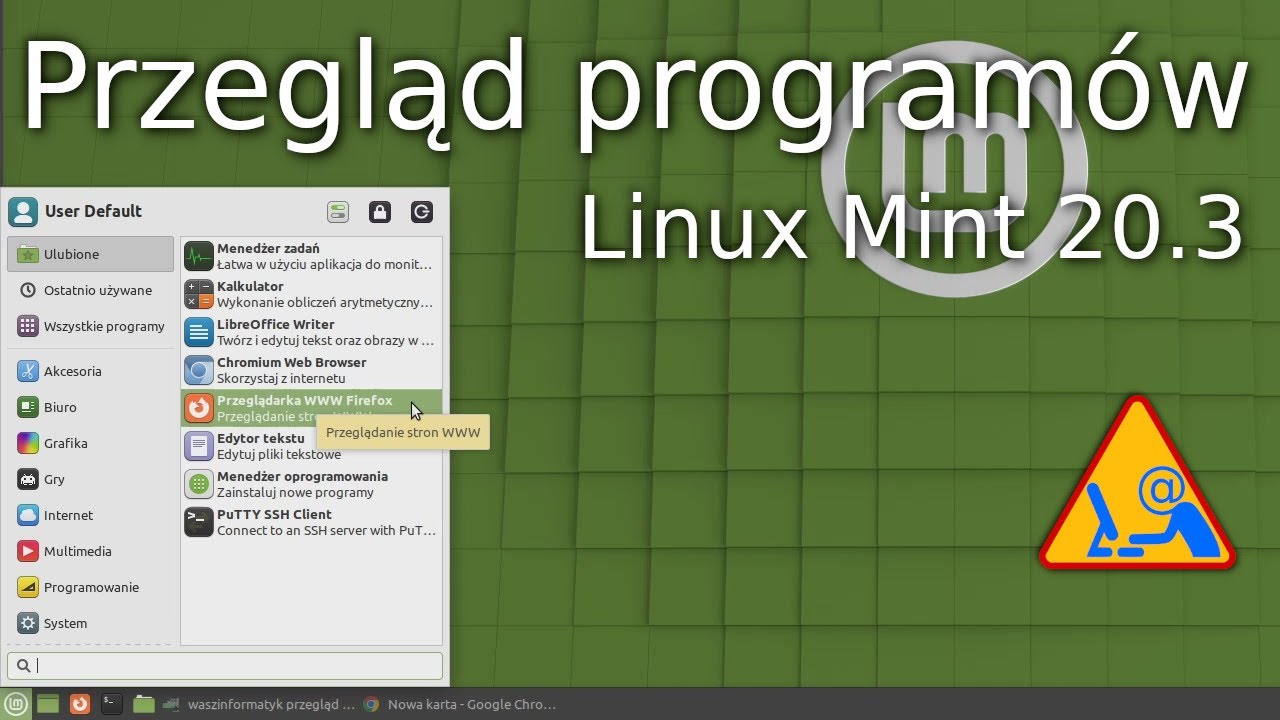 Przegląd programów w Linux Mint 20.3