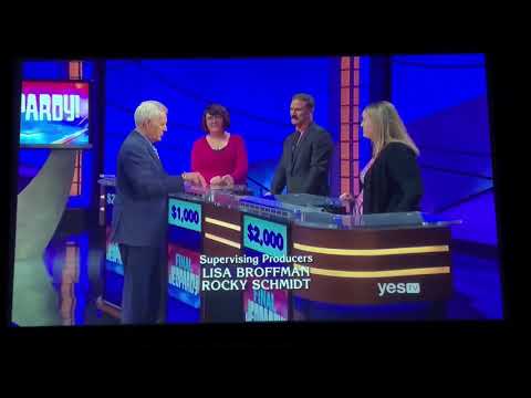 Jeopardy short end credit roll, Anneke Garcia Day 3 (1/14/19)