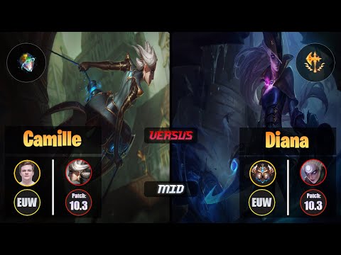 Jenax CAMILLE (Mid) [Prototype; Omnistone] VS DIANA - Challenger EUW Patch 10.3