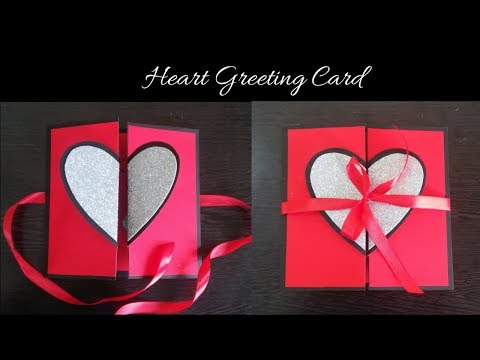 Heart Greeting Card DIY | Handmade Card Tutorial | How to make heart shaped Handmade Card