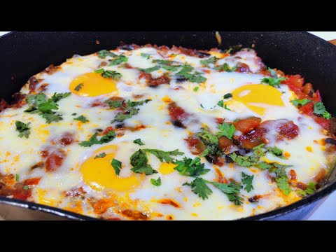 5-Minute Eggplant Shakshuka – Quick, Healthy & Delicious! 🍆🍳🔥
