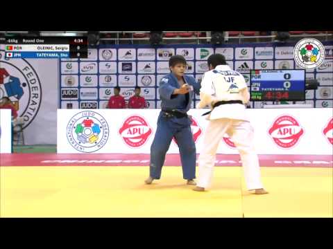 Sergiu OLEINIC (POR) Vs Sho TATEYAMA (JPN) - Judo Grand Prix Ulaanbaatar 2014 [-66kg]
