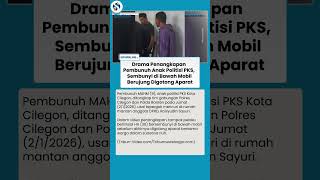 DRAMA PENANGKAPAN! Pembunuh Anak Politisi PKS Sembunyi di Kolong Mobil Berujung Digotong Aparat