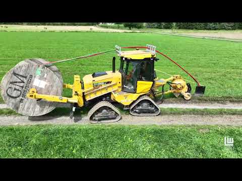 Vibrationspflug im Einsatz: Netzbau in Markdorf