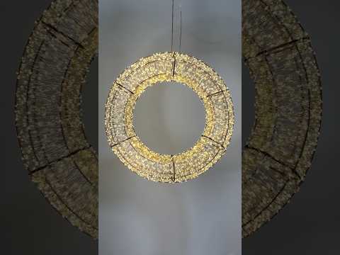 Світлодіодний новорічний вінок 40 см 4000LED тепле світло