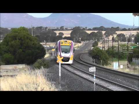 Vline vlocity train evening return to Ararat