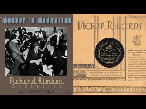 1935, Monday in Manhattan, Richard Himber Orch. HD 78rpm