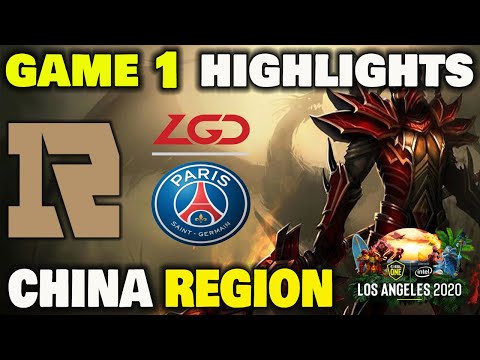 ROYAL NEVER GIVE UP VS PSG.LGD Game 1 Highlights ESL ONE Los Angeles 2020