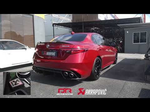 ALFA ROMEO GIULIA QUADRIFOGLIO AKRAPOVIC EXHAUST MALAYSIA | LOUD REVVING SOUND TEST