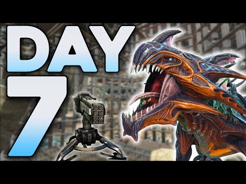 Defending my Modded Jungle Cave VS 2 Teaming Alpha Tribes! - ARK PvP