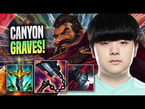 CANYON LITERALLY GOD MODE WITH GRAVES! - DK Canyon Plays Graves JUNGLE vs Lee Sin! | Season 2022
