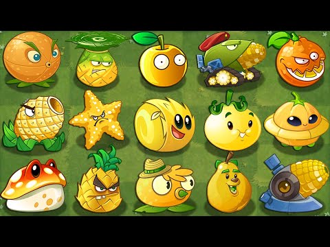 All YELLOW Plants Power-Up! in Plants vs Zombies 2