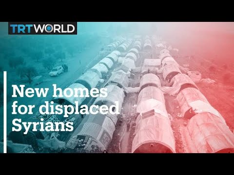 Charity organisation builds new homes for displaced Syrians