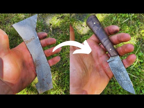 Jak zrobić nóż przy użyciu prostych narzędzi ? Knife Making