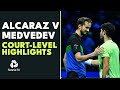 Carlos Alcaraz vs Daniil Medvedev: Court-Level Highlights | Nitto ATP Finals 2023